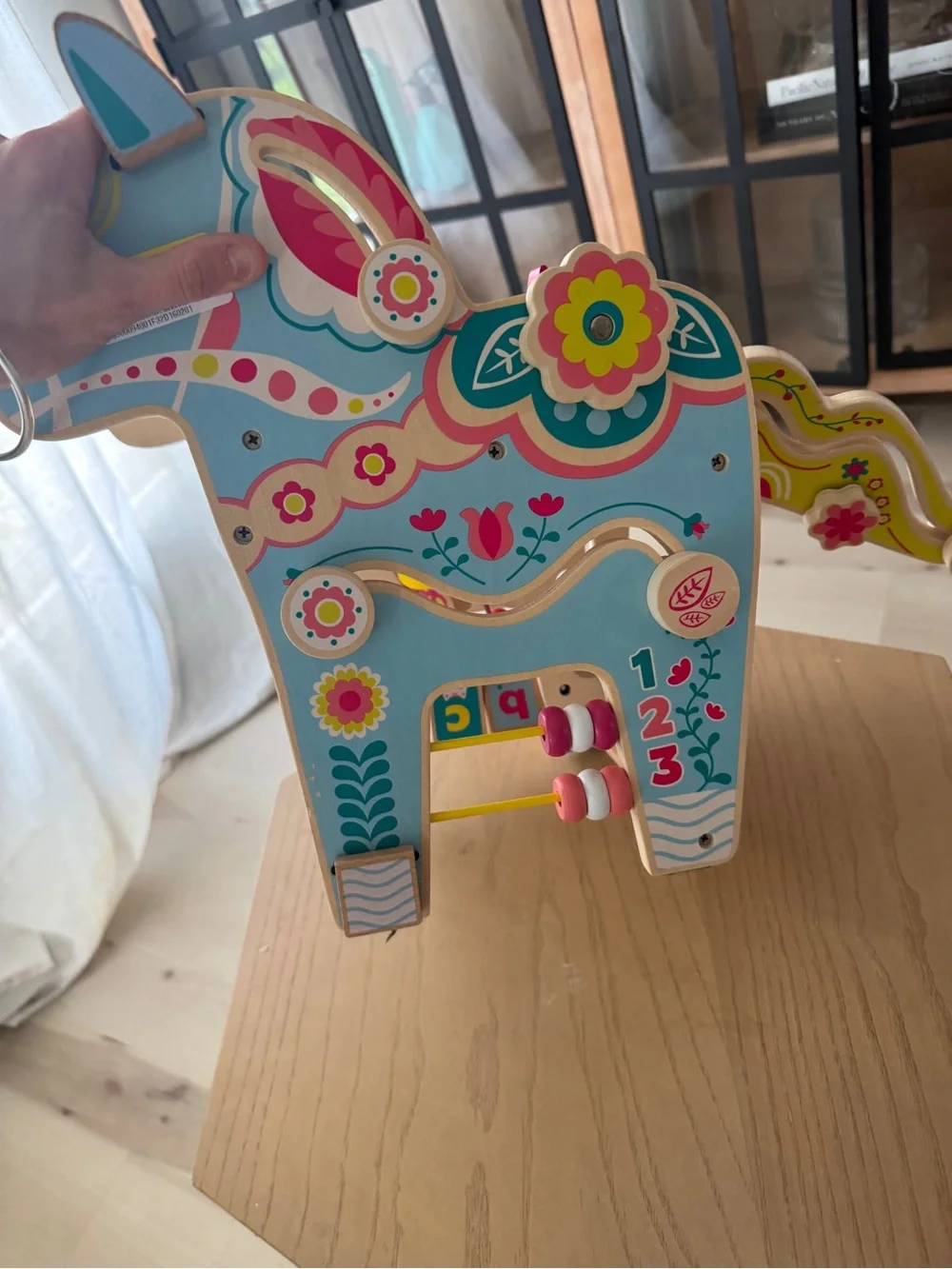 Manhattan Toy Playful Pony Wooden Toddler Activity Center baby colorful decor